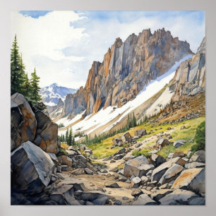 Nationalpark Rocky Mountains Poster