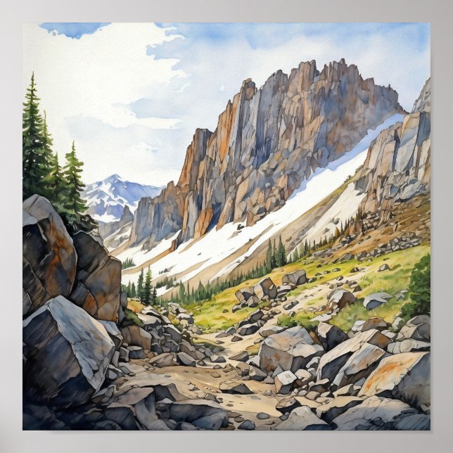 Nationalpark Rocky Mountains Poster (Vorne)