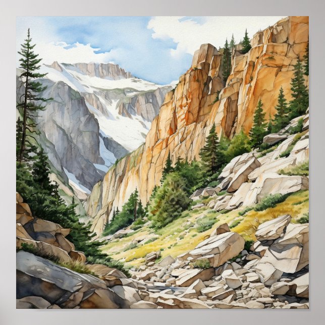 Nationalpark Rocky Mountains Poster (Vorne)