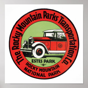 Nationalpark Rocky Mountains Poster