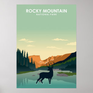 Nationalpark Rocky Mountains Poster