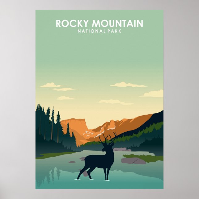 Nationalpark Rocky Mountains Poster (Vorne)