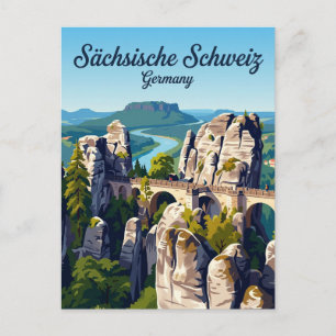 Nationalpark Sächsische Schweiz Deutschland Postkarte