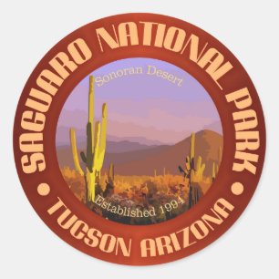 Nationalpark Saguaro (C) Runder Aufkleber