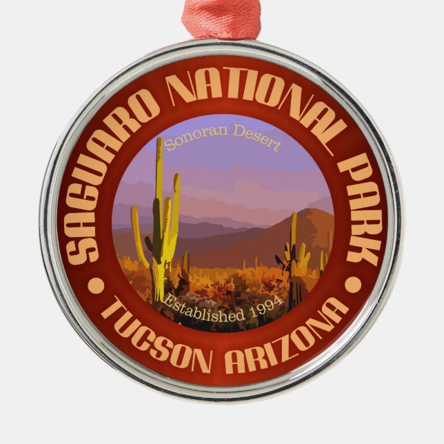 Nationalpark Saguaro (C) Silbernes Ornament (Vorne)