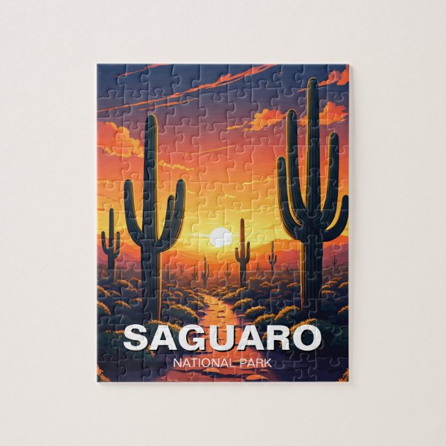 Nationalpark Saguaro Cacti Cactus Puzzle (Vertikal)
