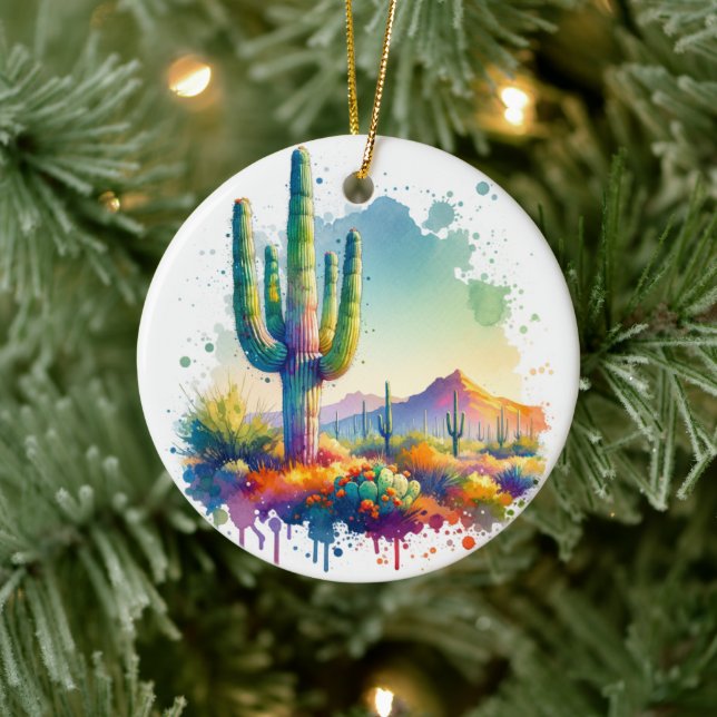 Nationalpark Saguaro Keramik Ornament (Baum)