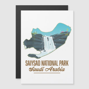 Nationalpark Saiysad, saudi arabia Magnetkarte