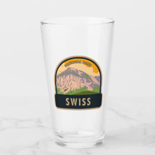 Nationalpark Schweiz Vintag Glas