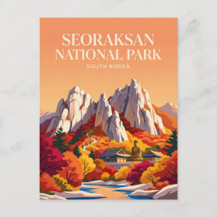 Nationalpark Seoraksan Südkorea Postkarte