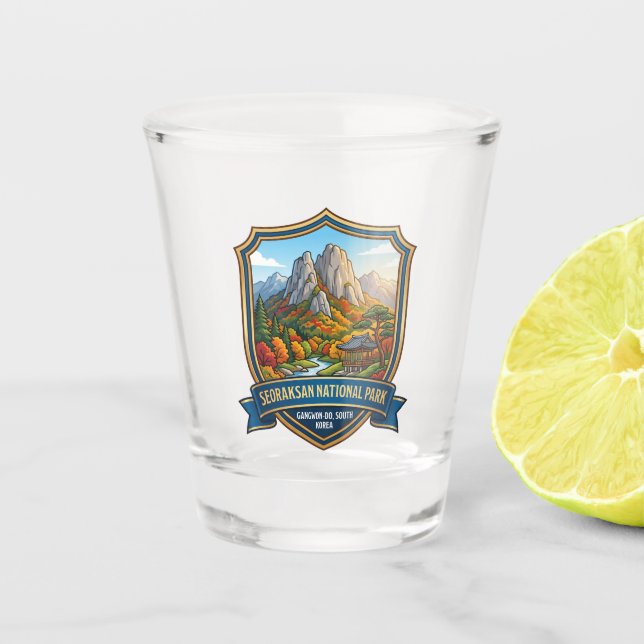Nationalpark Seoraksan Südkorea Schnapsglas (Vorderseite)