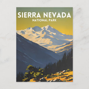 Nationalpark Sierra Nevada Postkarte