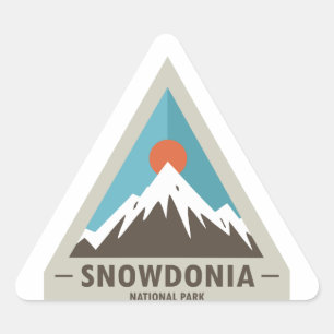 Nationalpark Snowdonia Dreieckiger Aufkleber