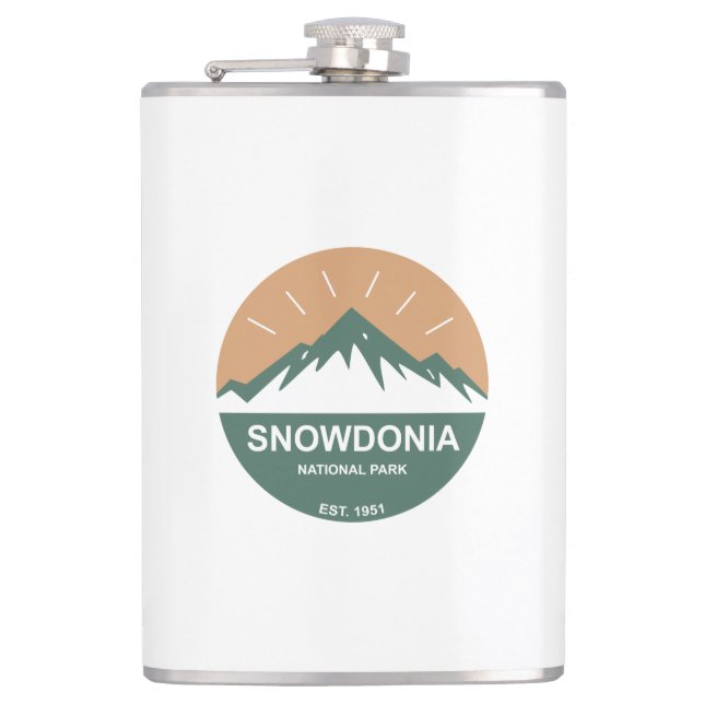 Nationalpark Snowdonia Flachmann (Vorderseite)