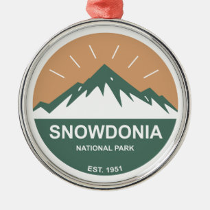 Nationalpark Snowdonia Ornament Aus Metall