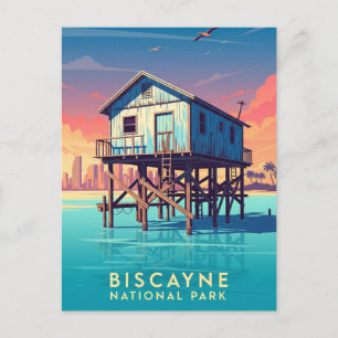 Nationalpark Stiltsville in Biscayne Postkarte