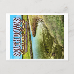 NATIONALPARK SÜDOWNS - OSTSUSSEX ENGLAND POSTKARTE