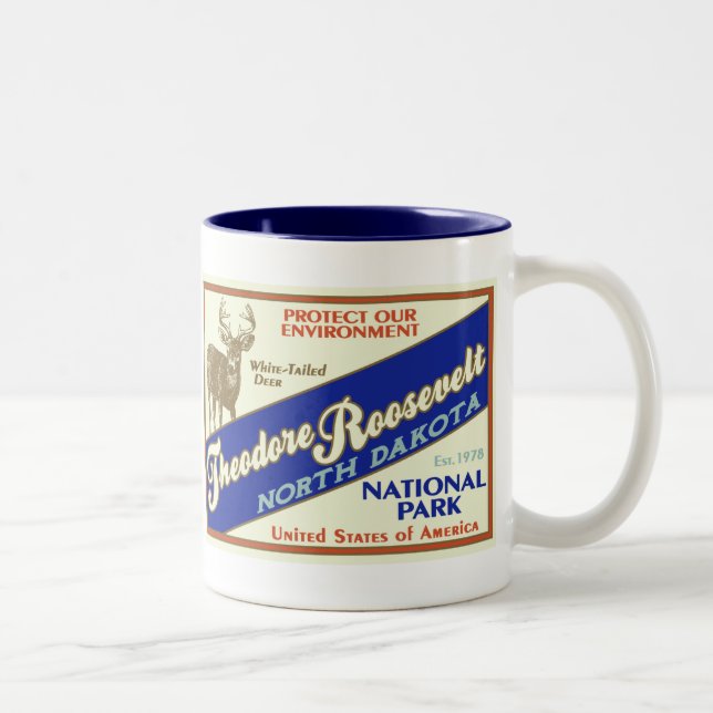 Nationalpark-Tasse Theodore Roosevelt Zweifarbige Tasse (Rechts)