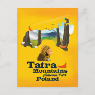 Nationalpark Tatra Mountains, Polen Postkarte