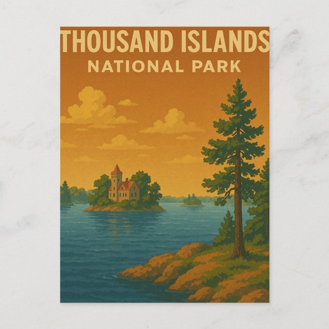Nationalpark Tausend Inseln Postkarte (Vorderseite)