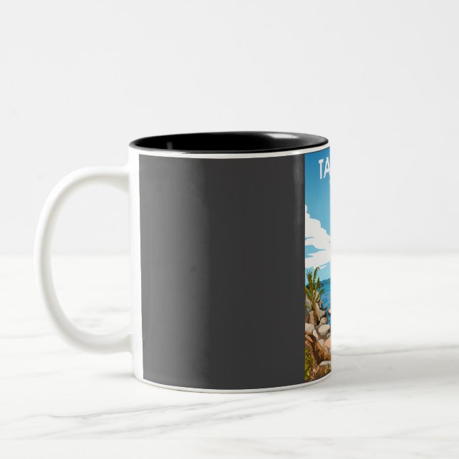 Nationalpark Tayrona Serenity - Coastal Beauty Tr Zweifarbige Tasse (Links)