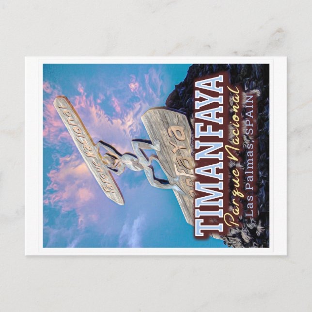 NATIONALPARK TIMANFAYA - KANARISCHE INSELN SPANIEN POSTKARTE (Vorderseite)