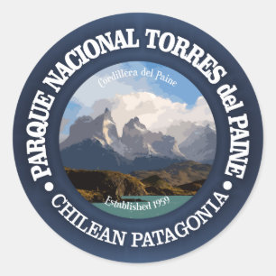 Nationalpark Torres Del Paine Runder Aufkleber