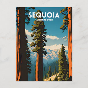 Nationalpark Travel Sequoia Postkarte