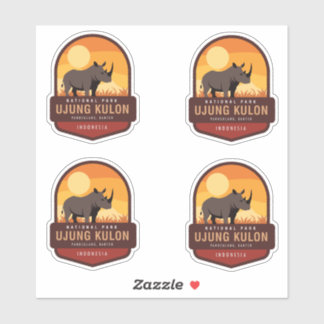 Nationalpark Ujung Kulon Indonesien Aufkleber