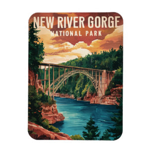 Nationalpark und Erhaltung der New River Gorge Magnet