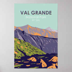 Nationalpark Val Grande Vintag Poster