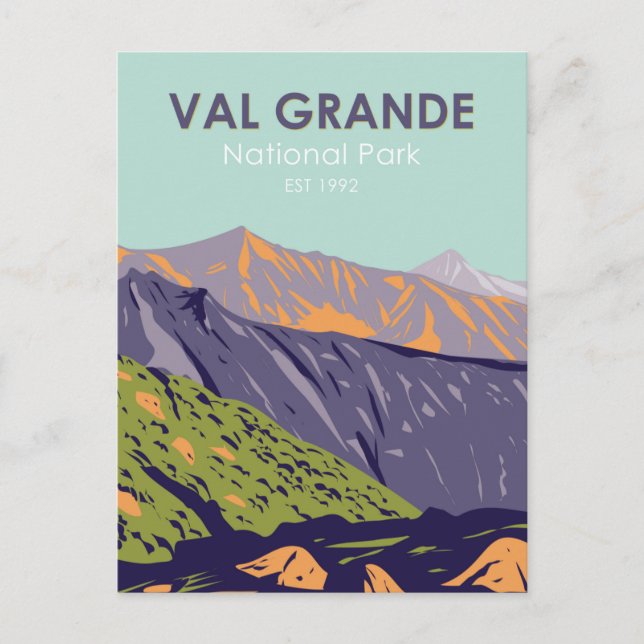 Nationalpark Val Grande Vintag Postkarte (Vorderseite)