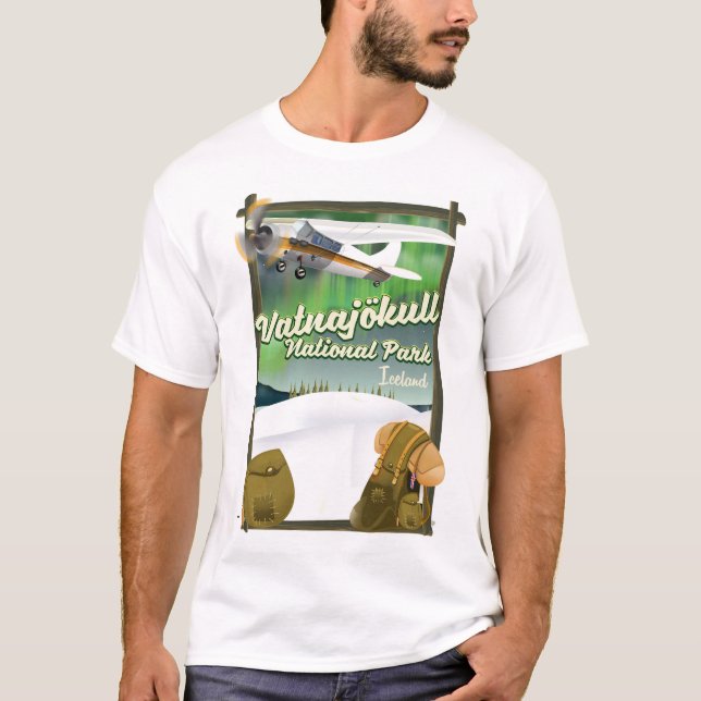 Nationalpark Vatnajökull Island T-Shirt (Vorderseite)