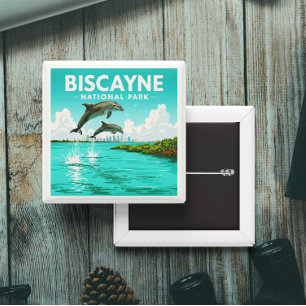 Nationalpark Vintag Biscayne Button