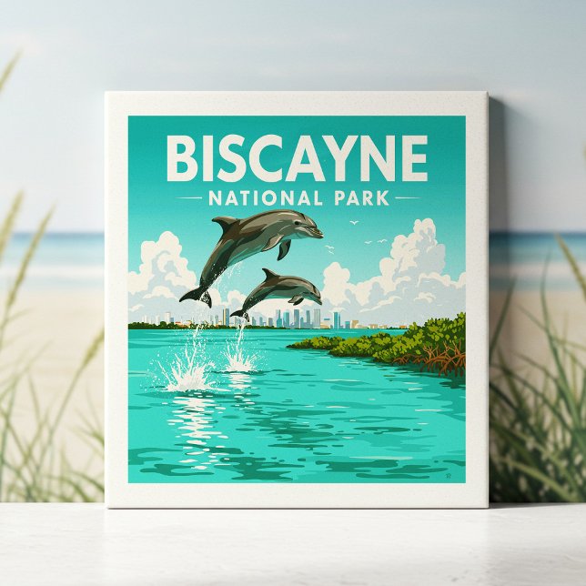Nationalpark Vintag Biscayne Fliese (Von Creator hochgeladen)