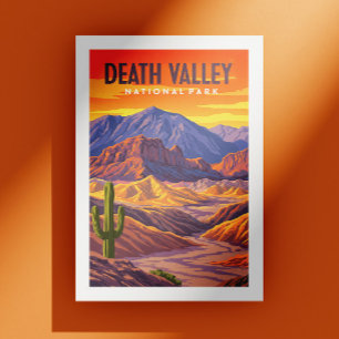 Nationalpark Vintag Death Valley Postkarte