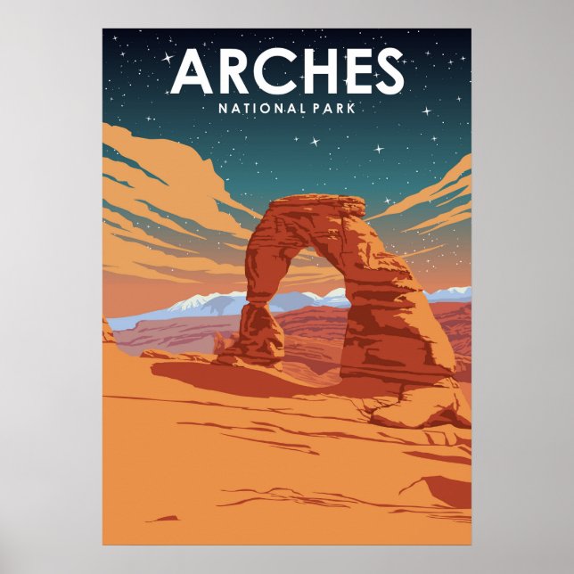 Nationalpark Vintage Reiseplakat Poster (Vorne)