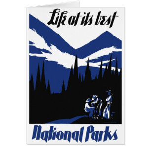 Nationalpark-Vintages Plakat USA wieder