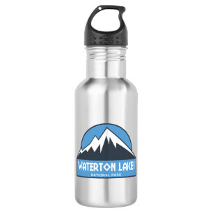 Nationalpark Waterton Lakes Edelstahlflasche