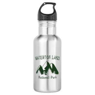 Nationalpark Waterton Lakes Edelstahlflasche