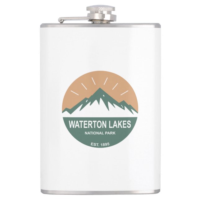 Nationalpark Waterton Lakes Flachmann (Vorderseite)