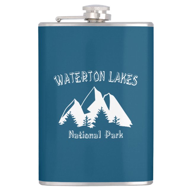 Nationalpark Waterton Lakes Flachmann (Vorderseite)
