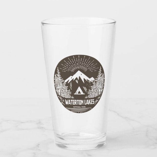 Nationalpark Waterton Lakes Glas (Vorderseite)