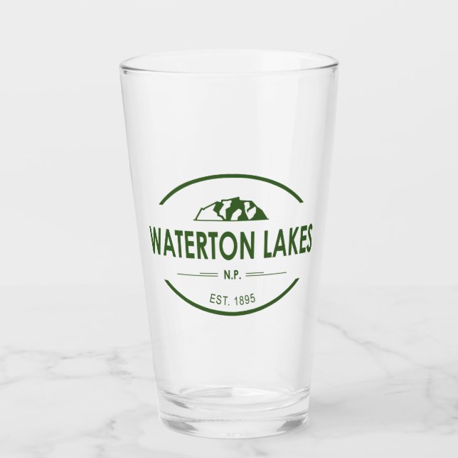 Nationalpark Waterton Lakes Glas (Vorderseite)