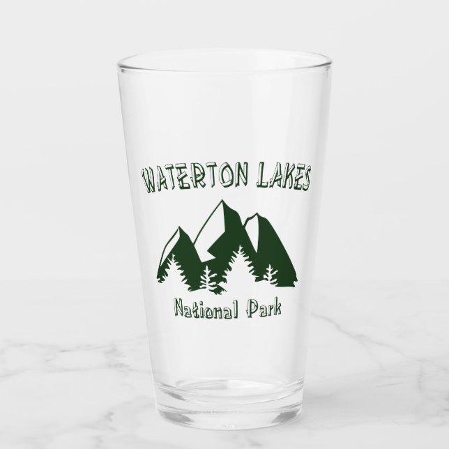 Nationalpark Waterton Lakes Glas (Vorderseite)