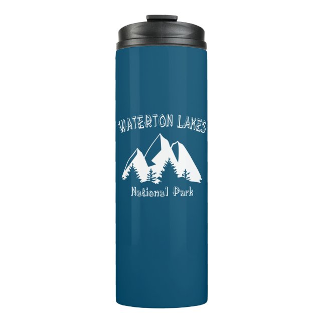 Nationalpark Waterton Lakes Thermosbecher (Vorderseite)