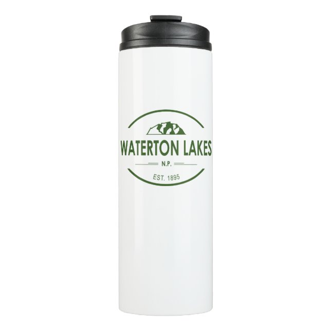 Nationalpark Waterton Lakes Thermosbecher (Vorderseite)