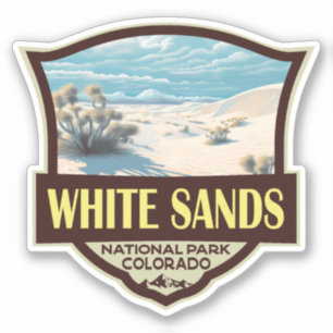 Nationalpark White Sands Vintage Aufkleber
