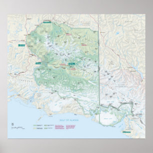 Nationalpark Wrangell St. Elias Poster