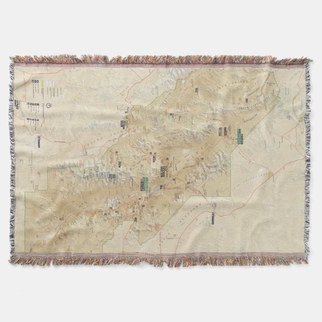 Nationalpark-Wurfsdecke Death Valley Decke (Vorderseite)